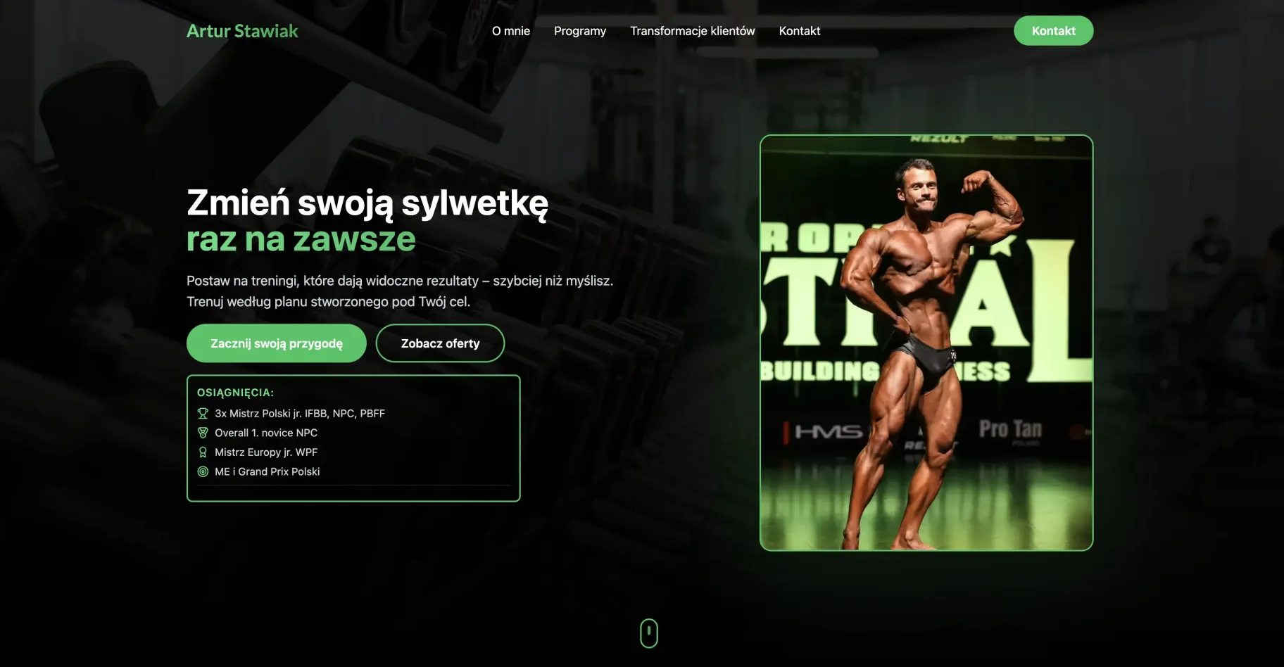 Podgląd strony Artur Stawiak
